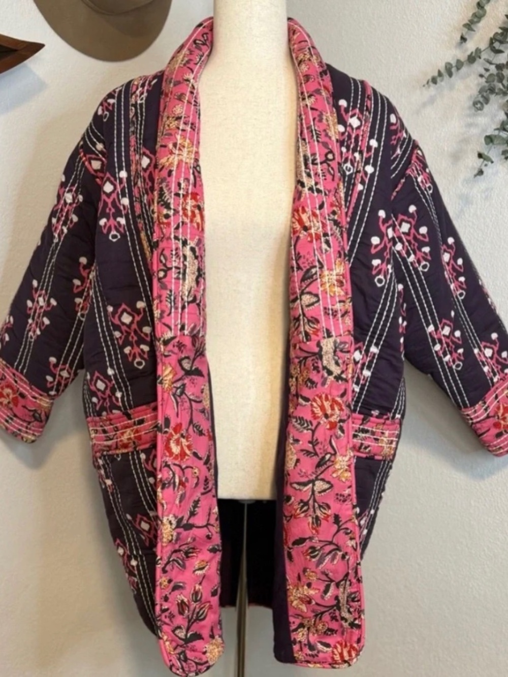 Free Gracie Mae XS kantha jacket
